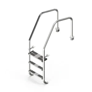 Escalera de 3 peldaños AstralPool sin anclas y chapetones